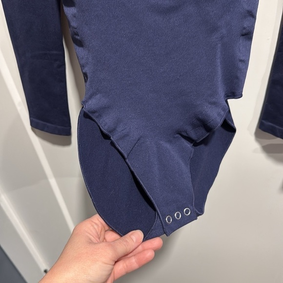 Yitty Fabletics Nearly Naked Shapewear Long Sleeve Bodysuit, Wild Nights M/L NWT - Picture 6 of 10